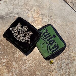 Juicy Couture Olive Green Wallet with Gold Charm